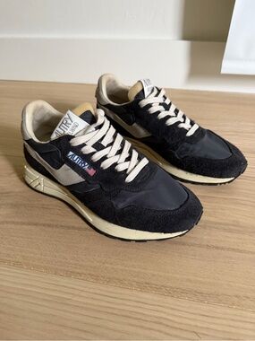 REELWIND LOW SNEAKERS IN BLACK NYLON AND SUEDE